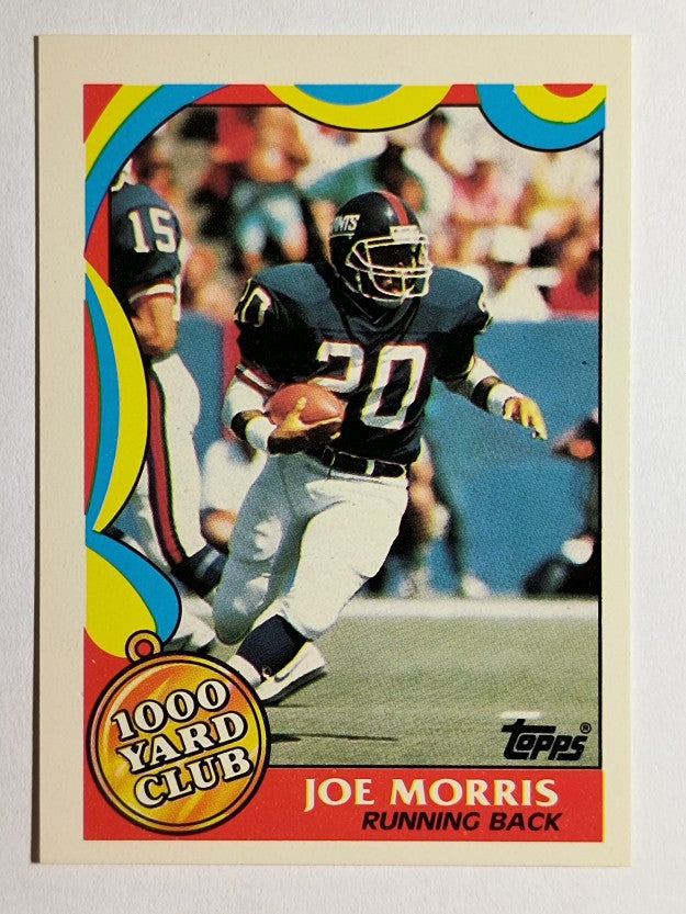 1989 Topps 1000 Yard Club #17 Joe Morris