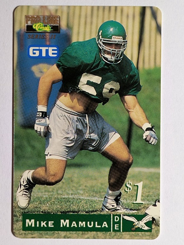1995 Pro Line Phone Cards $1 #14 Mike Mamula