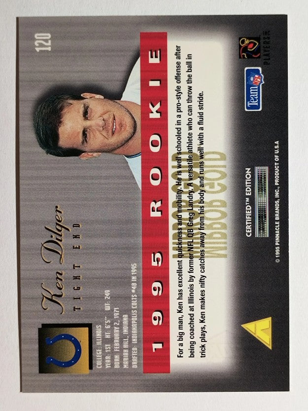 1995 Select Certified Mirror Gold #120 Ken Dilger