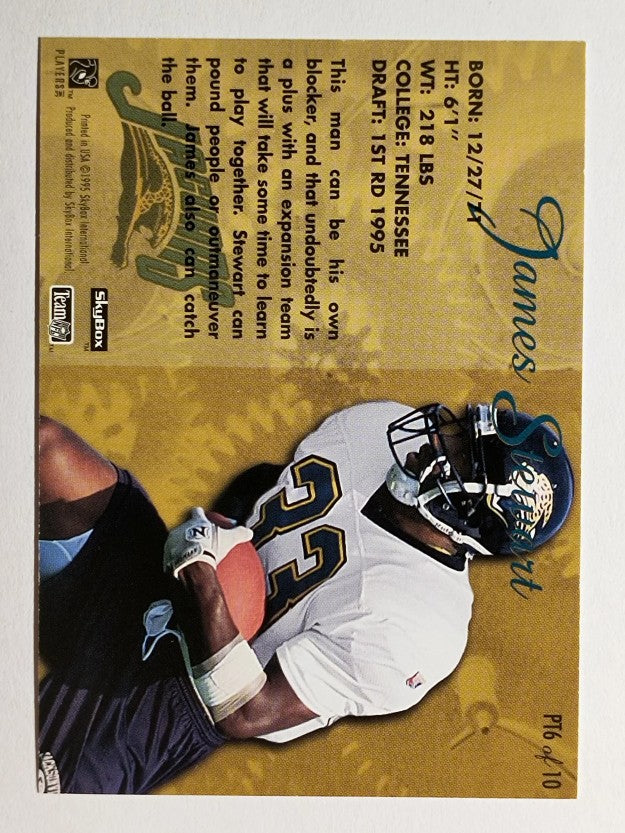 1995 SkyBox Premium Prime Time Rookies #PT6 James O. Stewart