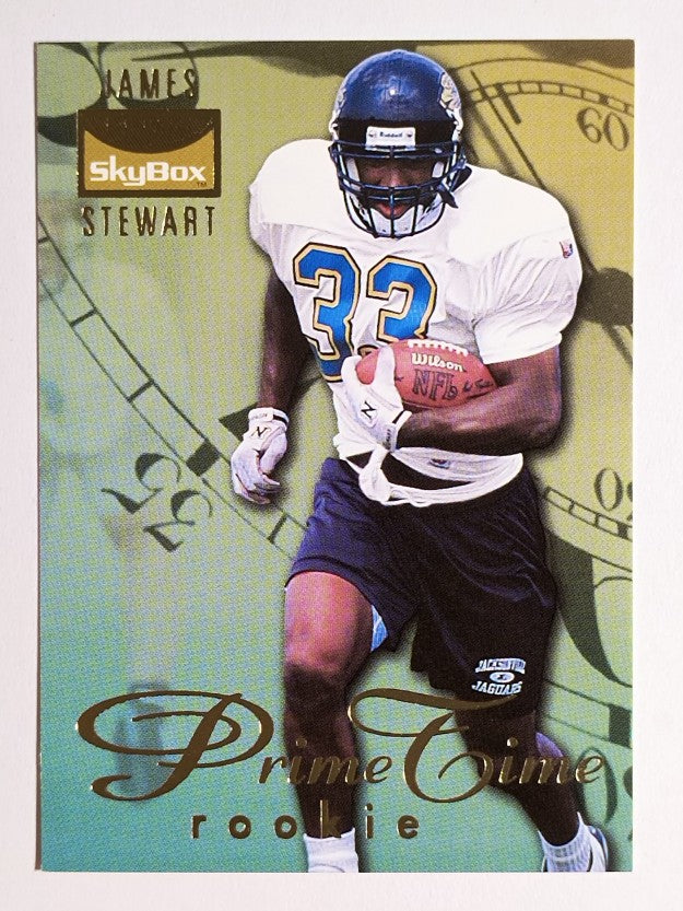 1995 SkyBox Premium Prime Time Rookies #PT6 James O. Stewart