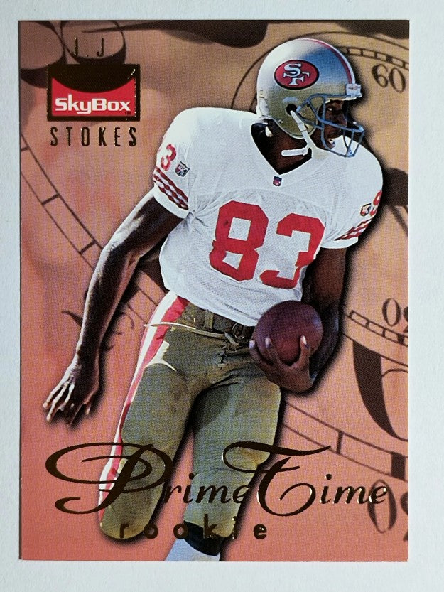 1995 SkyBox Premium Prime Time Rookies #PT7 J.J. Stokes (NM)