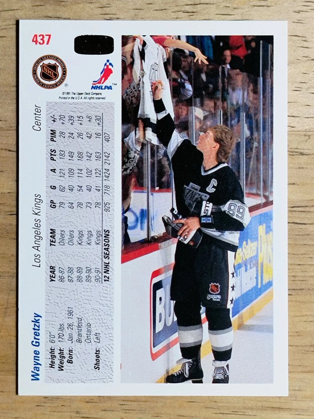 1991-92 Upper Deck #437 Wayne Gretzky