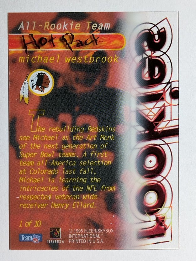 1995 Ultra All-Rookie Team Hot Pack #1 Michael Westbrook
