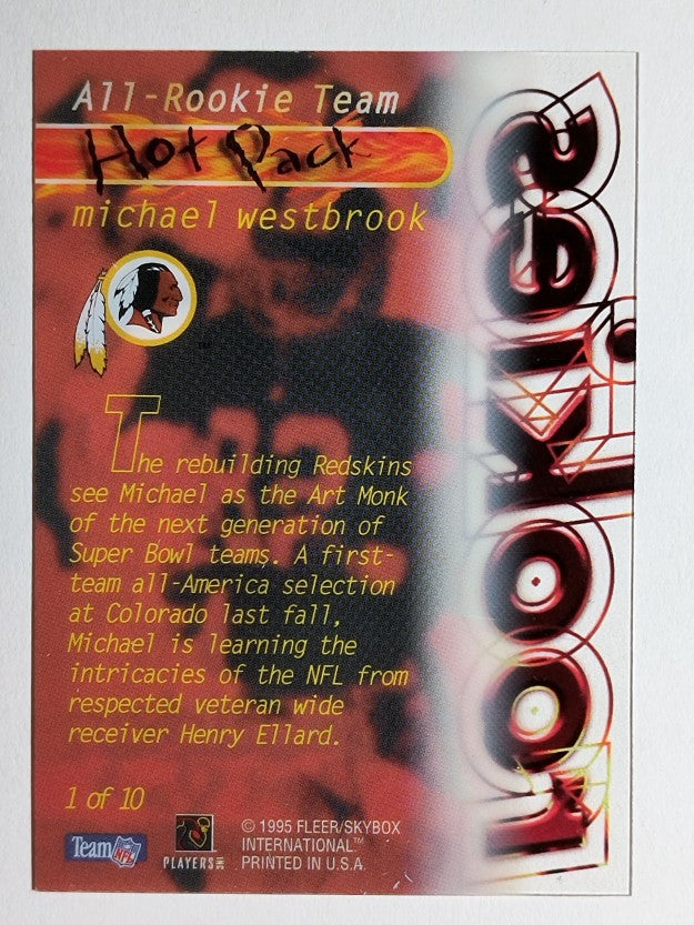 1995 Ultra All-Rookie Team Hot Pack #1 Michael Westbrook