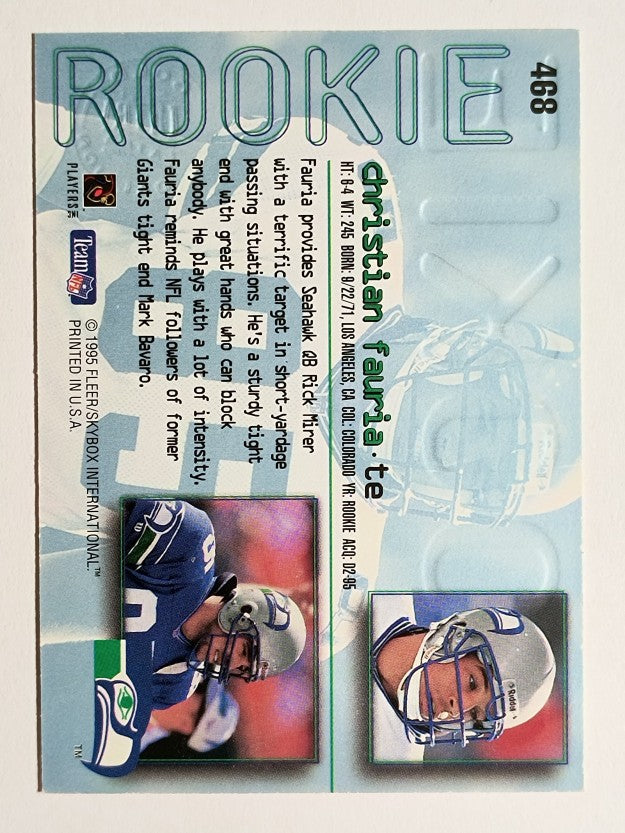 1995 Ultra Gold Medallion #468 Christian Fauria