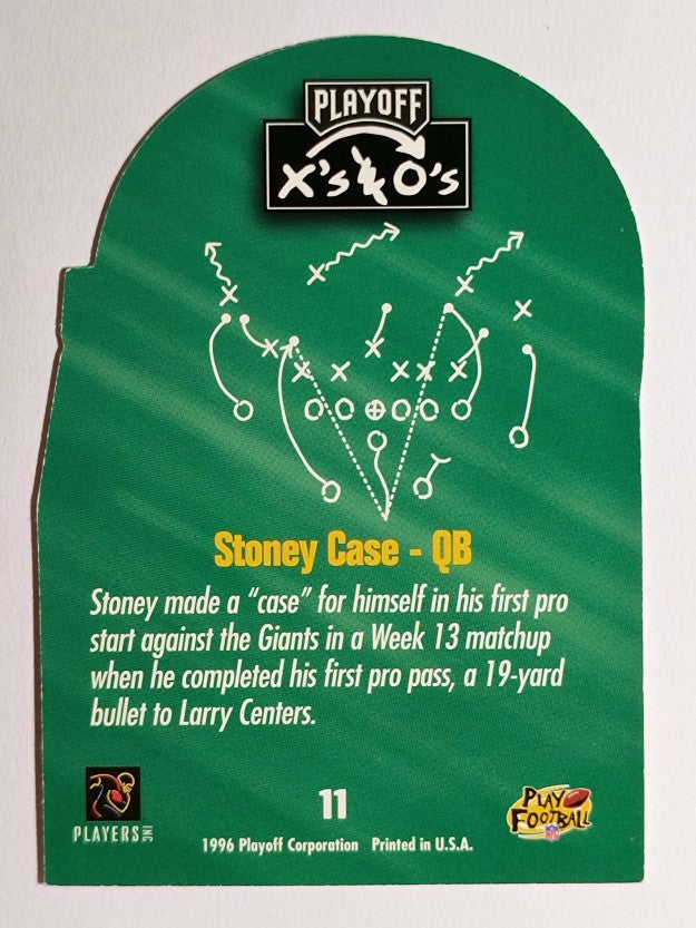 1996 Playoff Prime X's and O's #11 Stoney Case