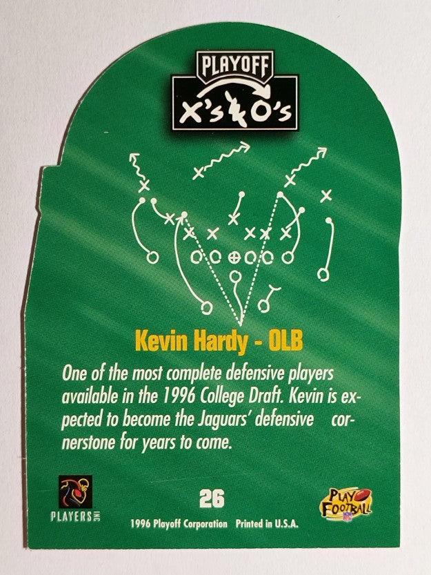 1996 Playoff Prime X's and O's #26 Kevin Hardy