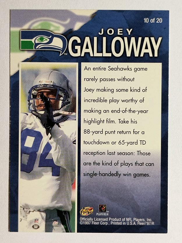 1997 Fleer Game Breakers #10 Joey Galloway