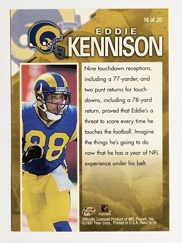 1997 Fleer Game Breakers #14 Eddie Kennison