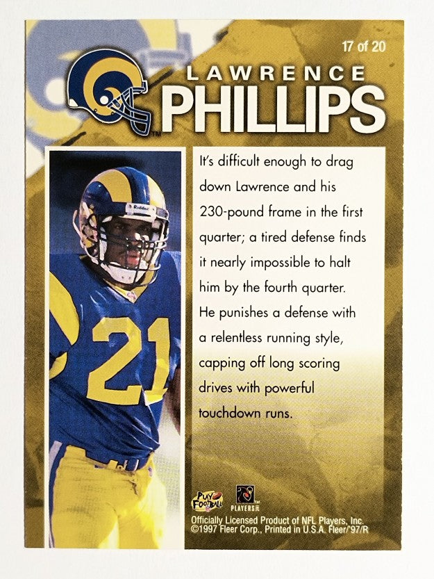 1997 Fleer Game Breakers #17 Lawrence Phillips