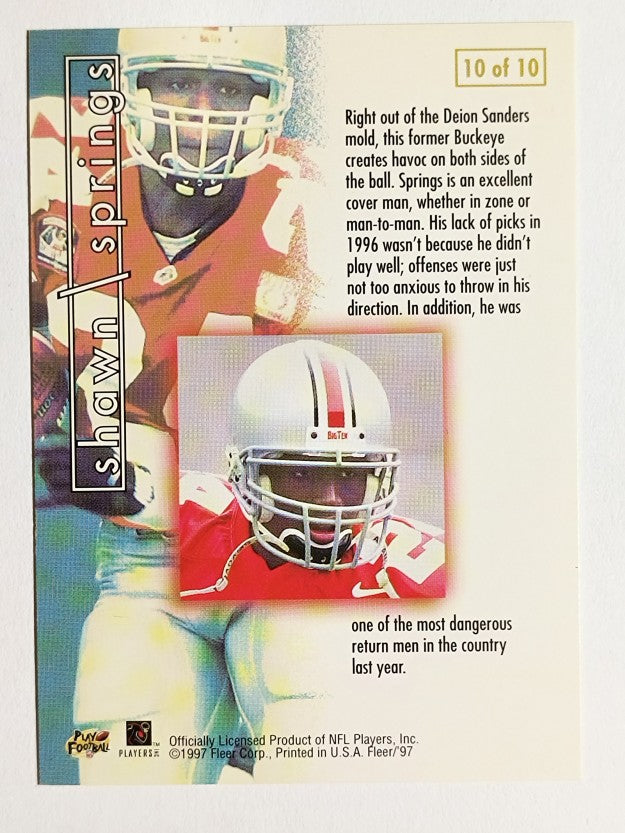 1997 Fleer Prospects #10 Shawn Springs