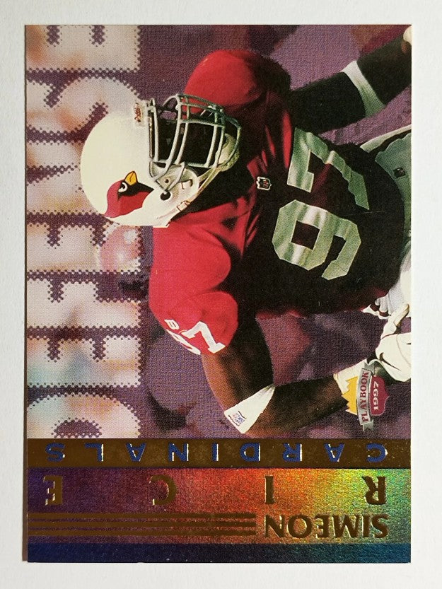 1997 Score Board Playbook By The Numbers #DF1 Simeon Rice