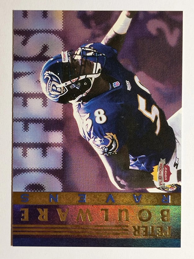 1997 Score Board Playbook By The Numbers #DF2 Peter Boulware RC