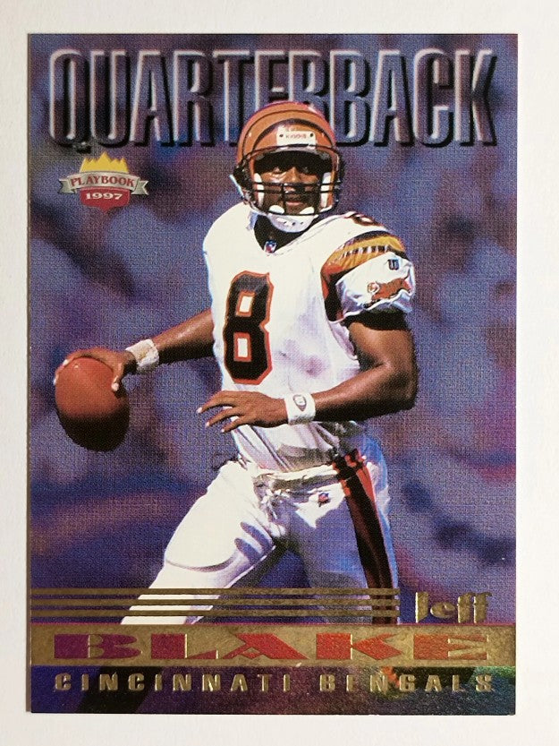 1997 Score Board Playbook By The Numbers #QB10 Jeff Blake