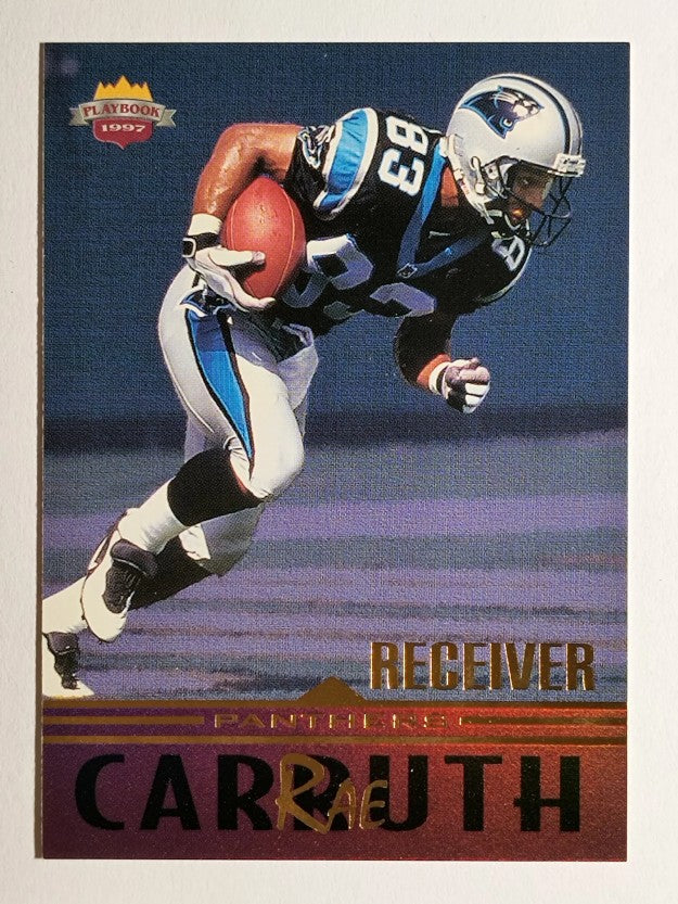 1997 Score Board Playbook By The Numbers #RK2 Rae Carruth RC