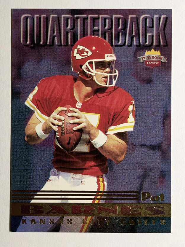 1997 Score Board Playbook By The Numbers #RK10 Pat Barnes RC