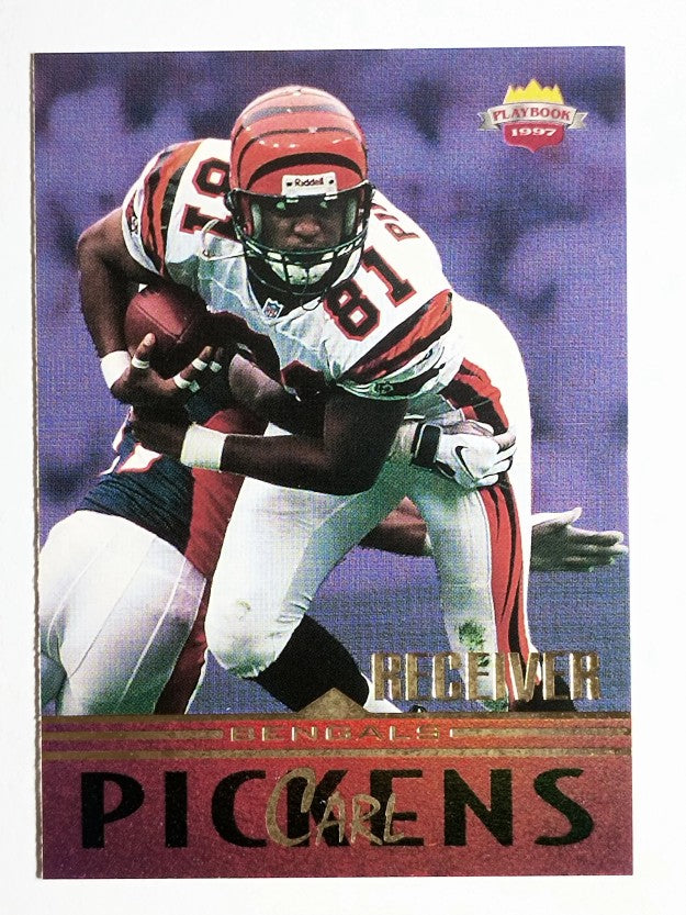 1997 Score Board Playbook By The Numbers #WR1 Carl Pickens
