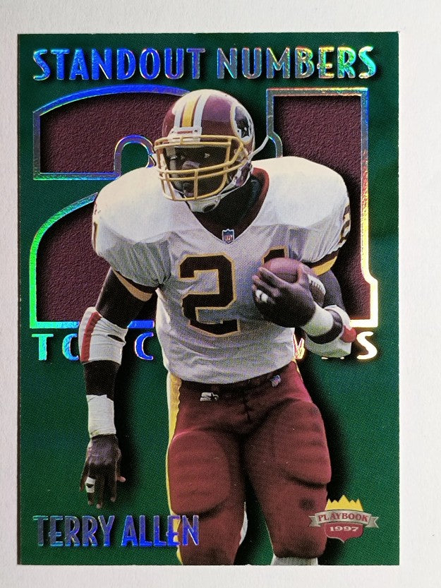 1997 Score Board Playbook By The Numbers Standout Numbers #SN26 Terry Allen