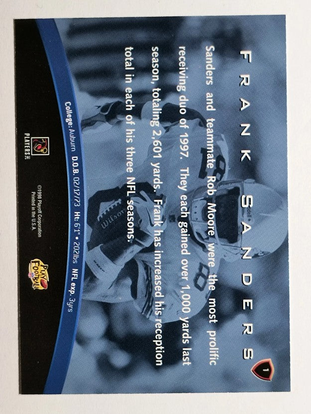 1998 Playoff Unsung Heroes Banquet #1 Frank Sanders