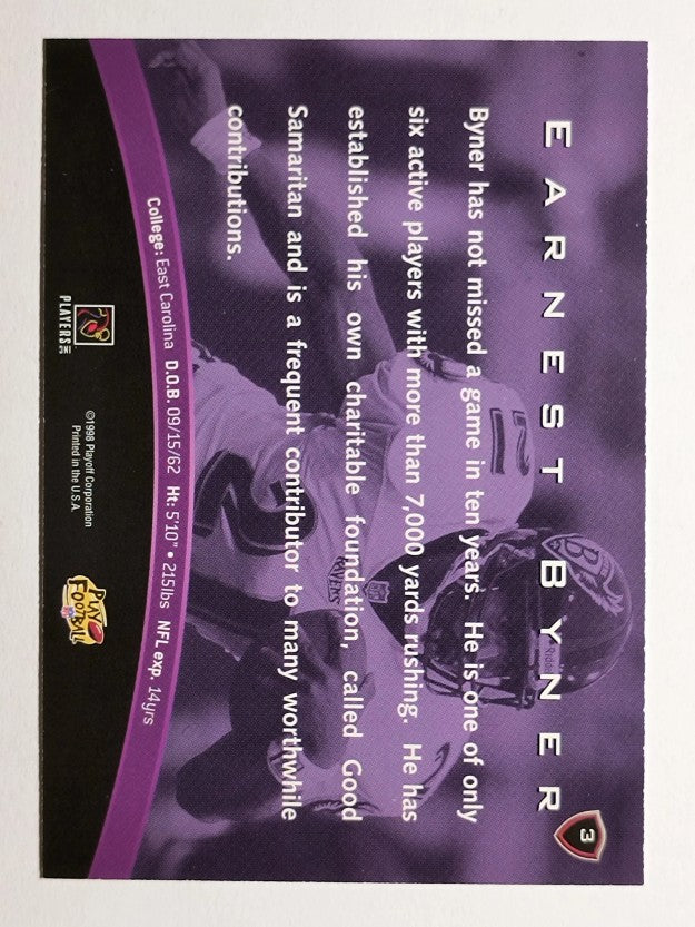 1998 Playoff Unsung Heroes Banquet #3 Earnest Byner