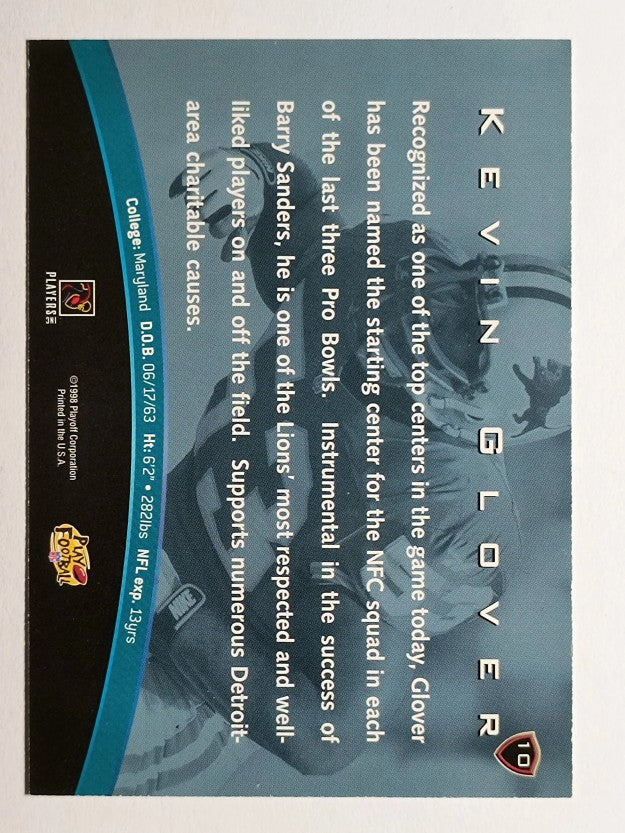 1998 Playoff Unsung Heroes Banquet #10 Kevin Glover