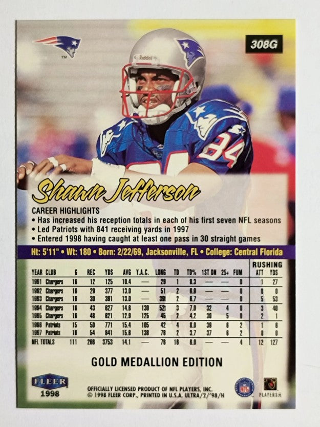 1998 Ultra Gold Medallion #308G Shawn Jefferson