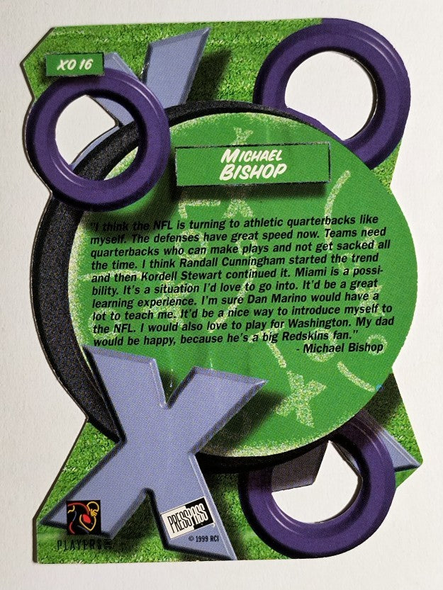 1999 Press Pass X's and O's #XO16 Michael Bishop
