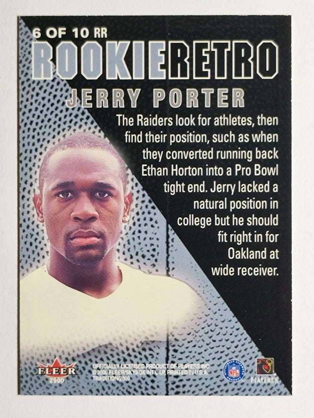 2000 Fleer Tradition Rookie Retro #6 Jerry Porter