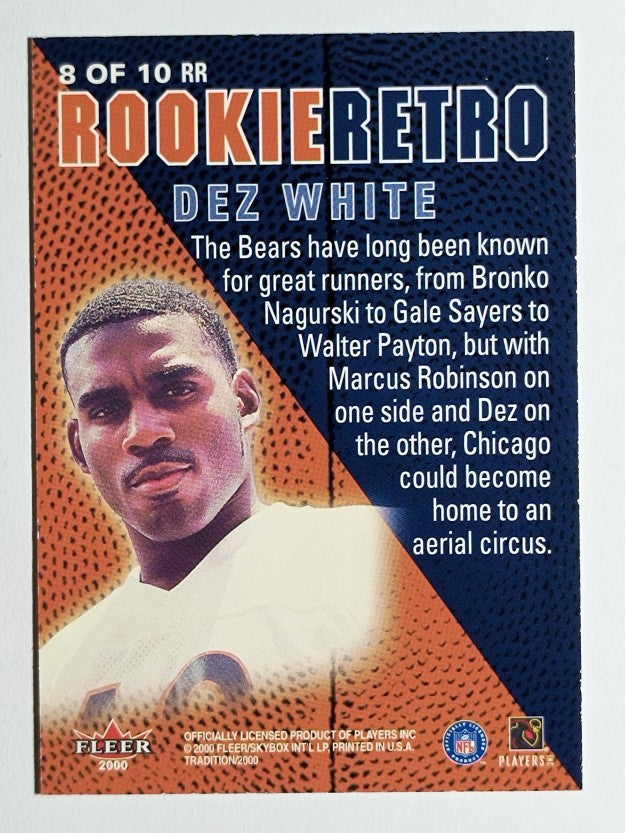 2000 Fleer Tradition Rookie Retro #8 Dez White