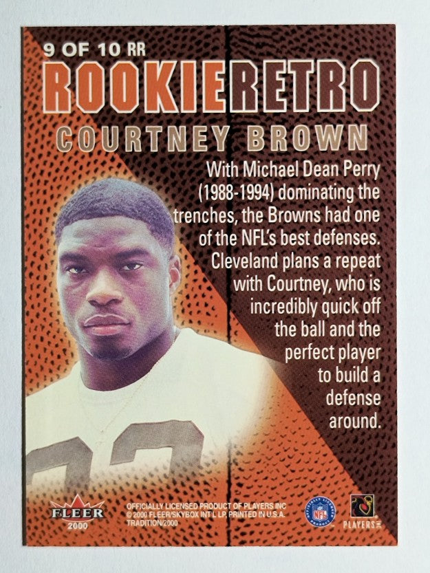 2000 Fleer Tradition Rookie Retro #9 Courtney Brown