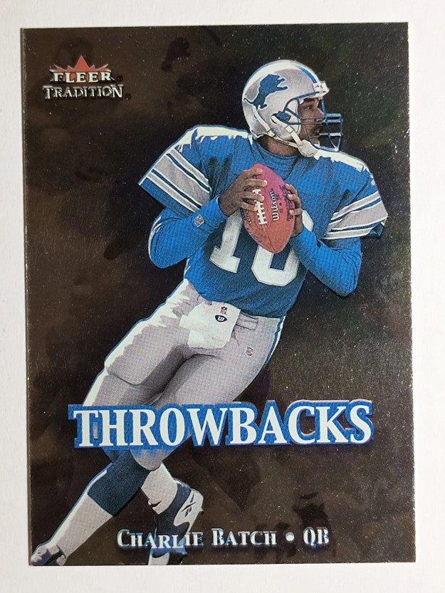 2000 Fleer Tradition Throwbacks #13 Charlie Batch