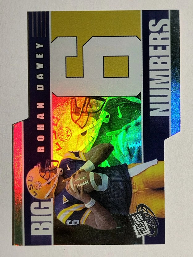 2002 Press Pass Big Numbers #BN3 Rohan Davey