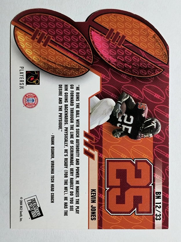 2004 Press Pass Big Numbers #BN12 Kevin Jones