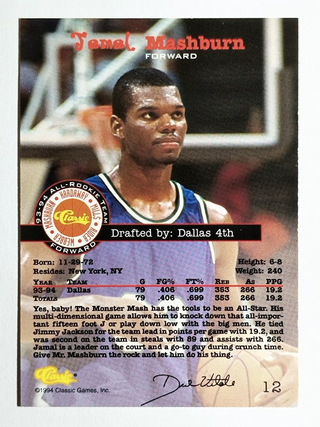 1994 Classic #12 Jamal Mashburn ART