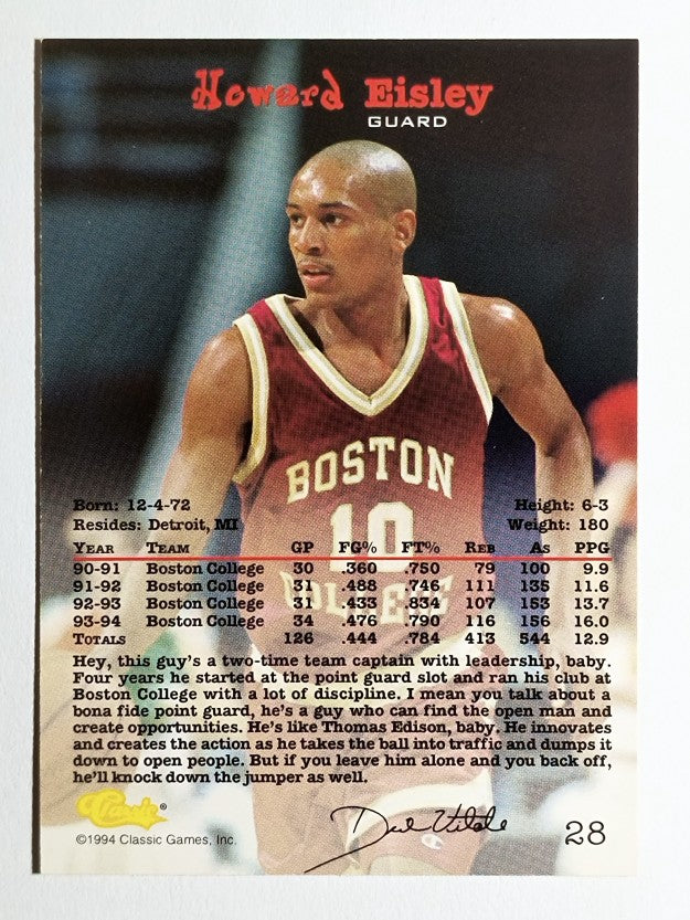 1994 Classic #28 Howard Eisley