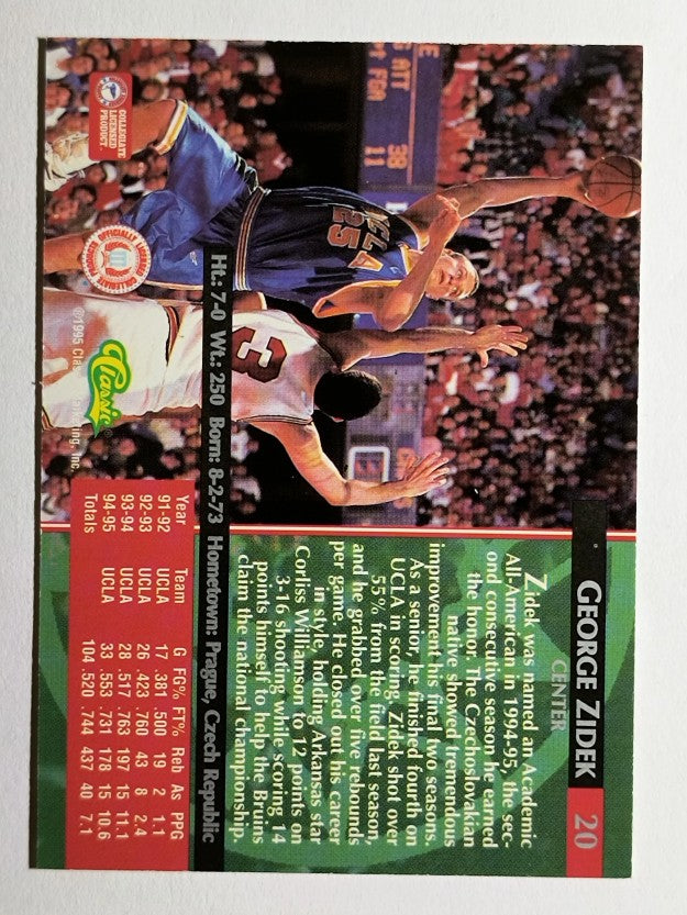 1995 Classic #20 George Zidek
