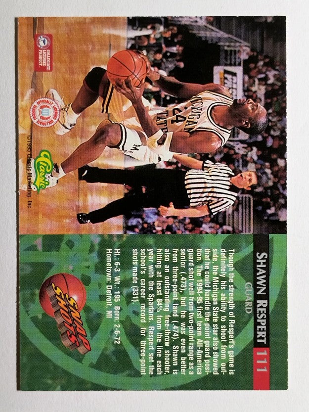 1995 Classic #111 Shawn Respert SS