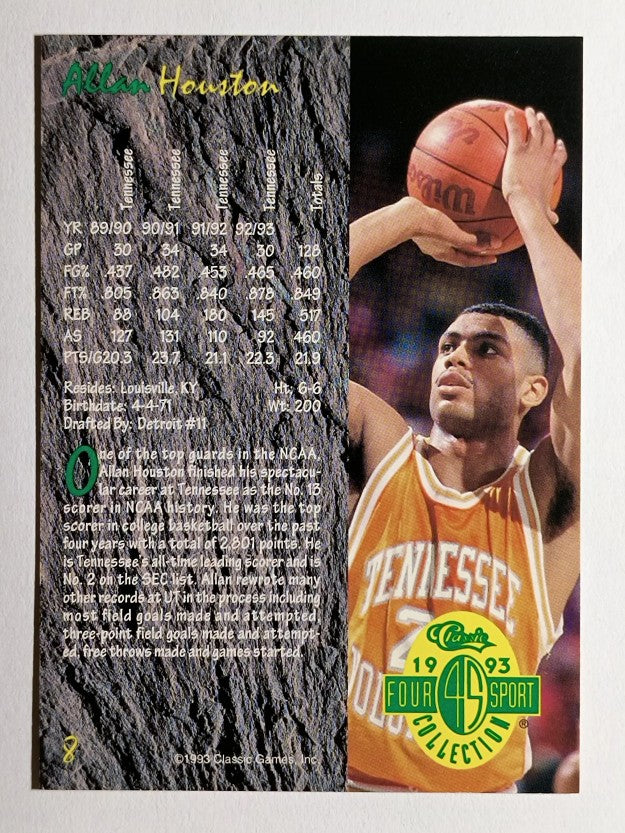 1993 Classic Four Sport #8 Allan Houston