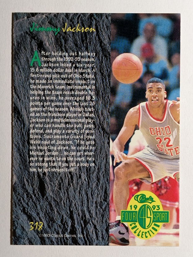 1993 Classic Four Sport #318 Jimmy Jackson ART