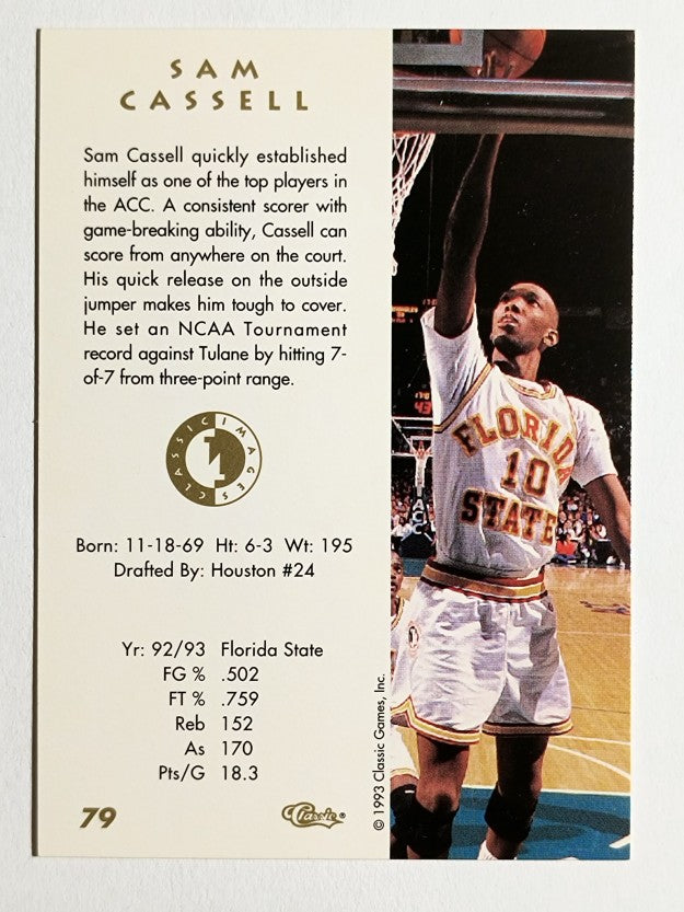 1993-94 Images Four Sport #79 Sam Cassell