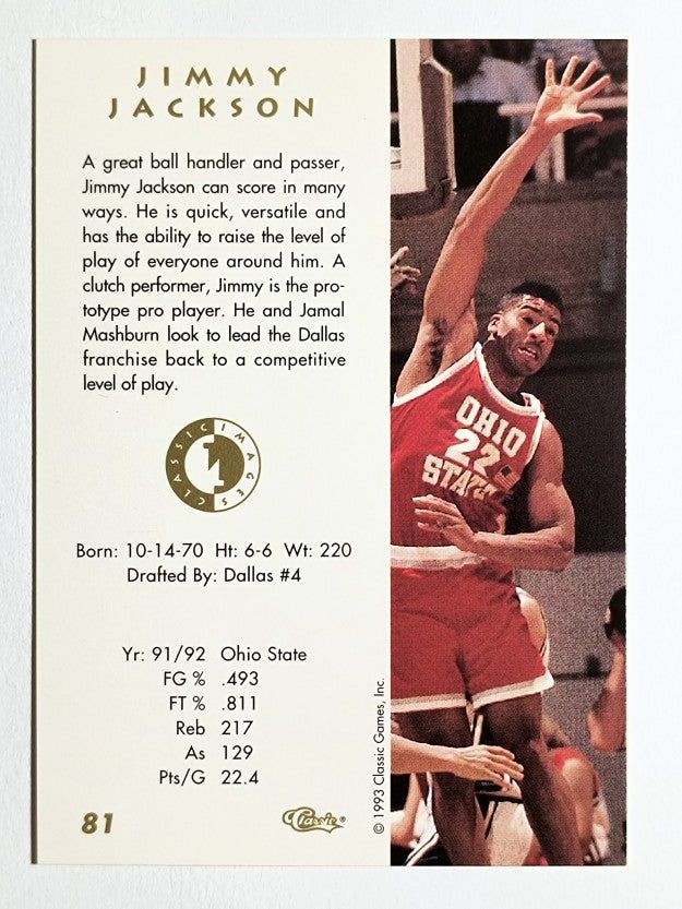 1993-94 Images Four Sport #81 Jimmy Jackson