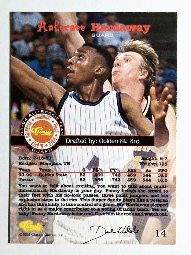 1994 Classic #14 Anfernee Hardaway ART
