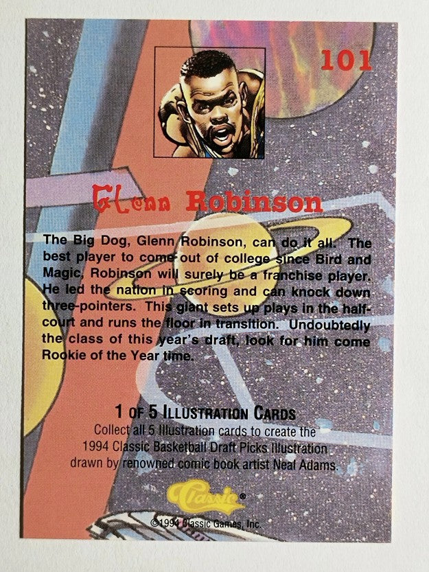 1994 Classic #101 Glenn Robinson COMIC SP