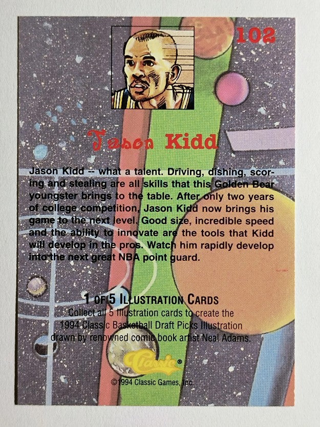 1994 Classic #102 Jason Kidd COMIC SP (NM)