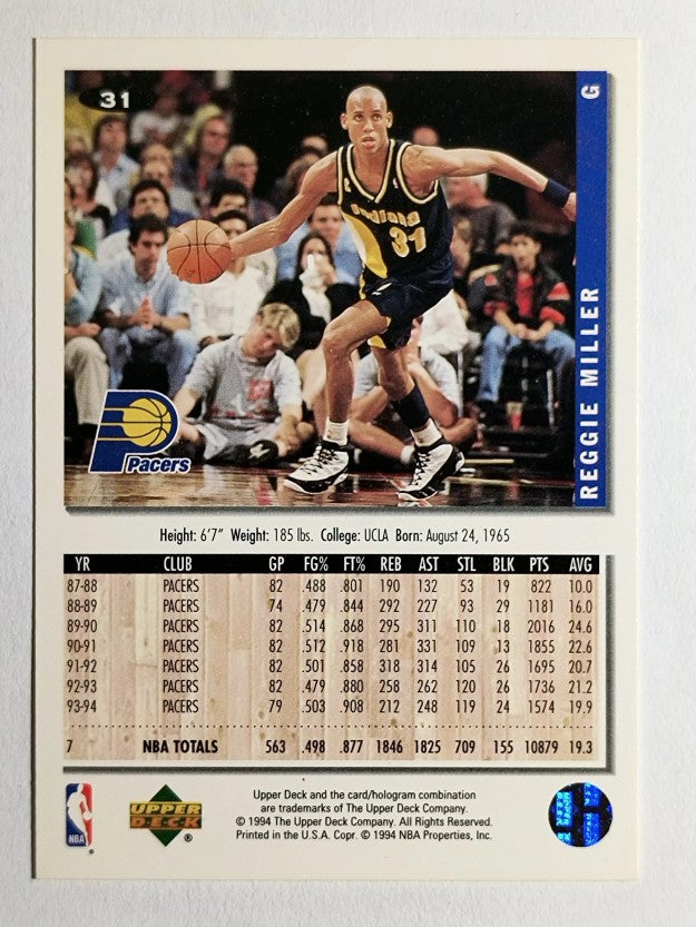 1994-95 Collector's Choice #31 Reggie Miller