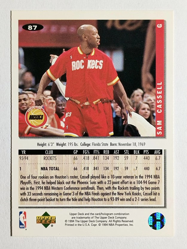 1994-95 Collector's Choice #87 Sam Cassell