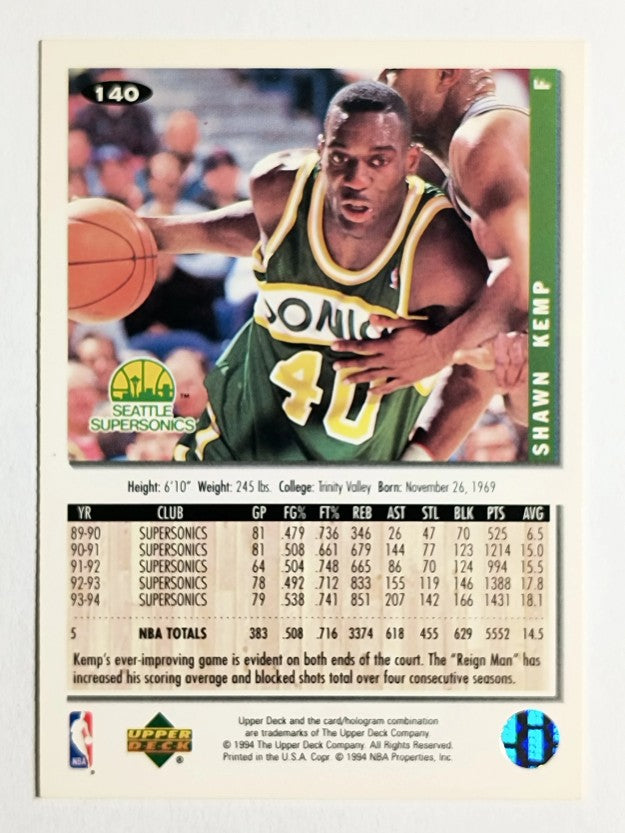 1994-95 Collector's Choice #140 Shawn Kemp
