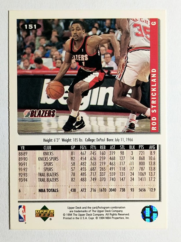 1994-95 Collector's Choice #151 Rod Strickland