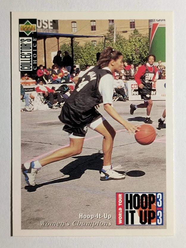 1994-95 Collector's Choice #164 Hoop-it up/Women's Champions/Lisa Harrison